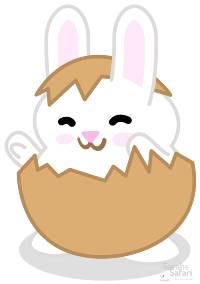 bunny in egg